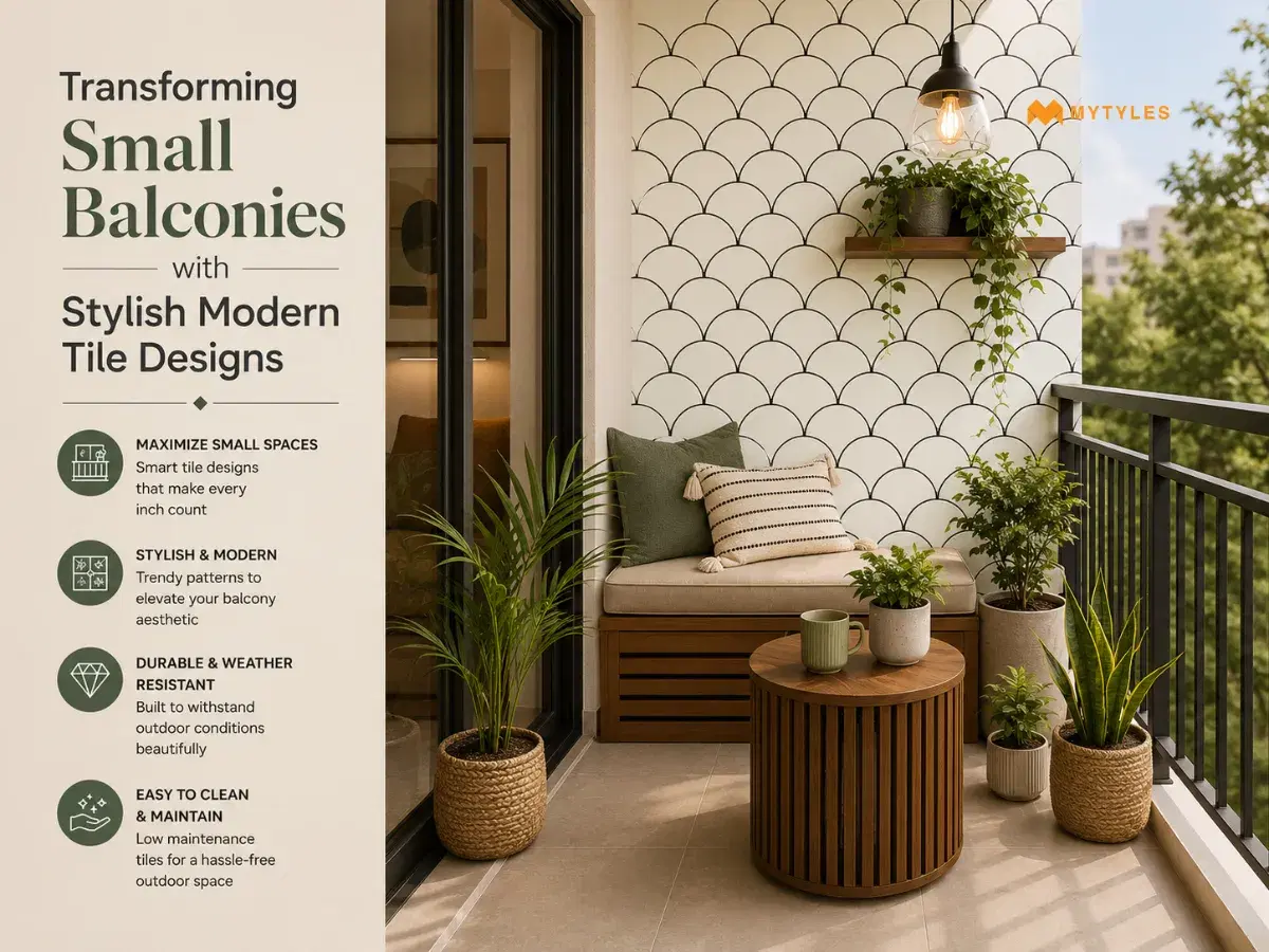 Transforming Small Balconies with Stylish Modern Tile Designs