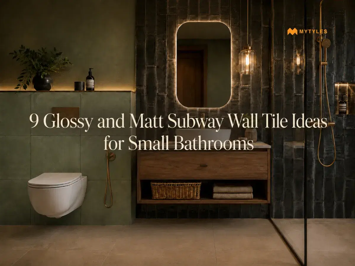 9 Glossy and Matt Subway Wall Tile Ideas for Small Bathrooms