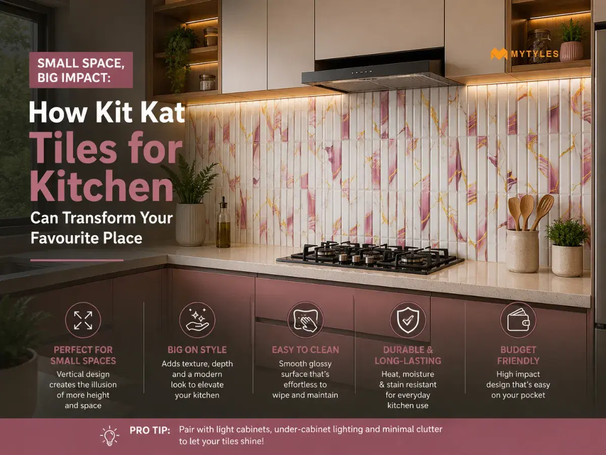 Small Space, Big Impact: How Kit Kat Tiles for Kitchen Can Transform Your Favourite Place