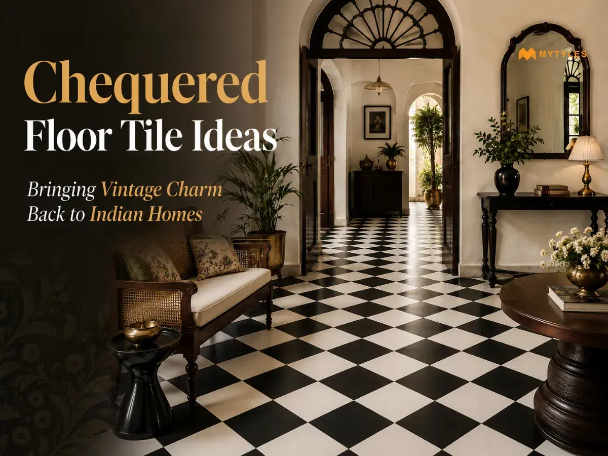 9 Chequered Floor Tile Ideas Bringing Vintage Charm Back To Indian Homes